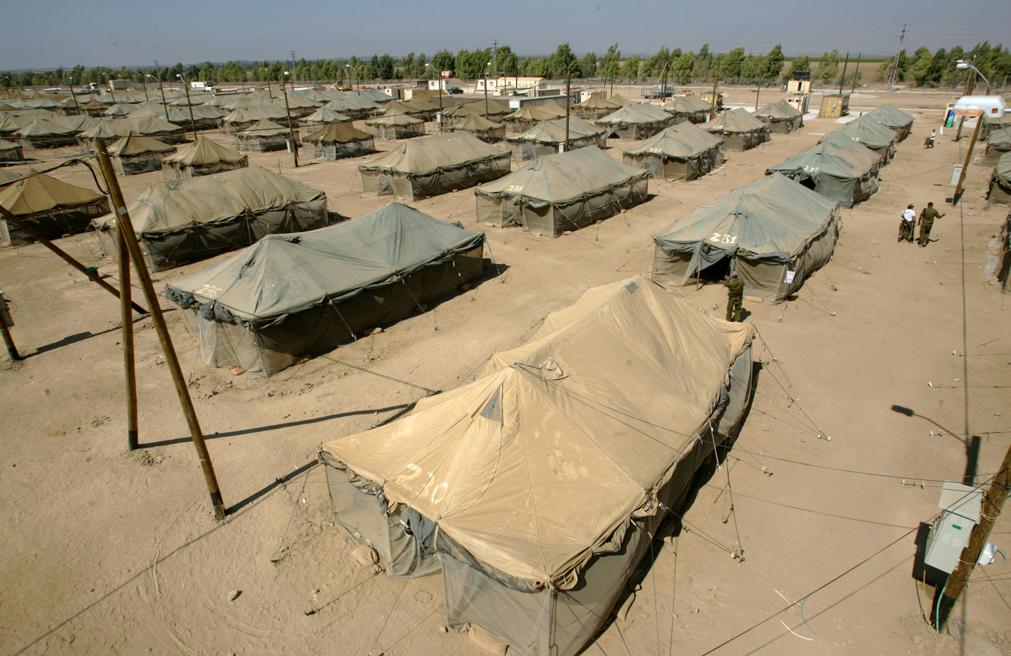 Army Base Pictures FILE - In this July 28, 2005 file photo, Israeli soldiers walk inside the