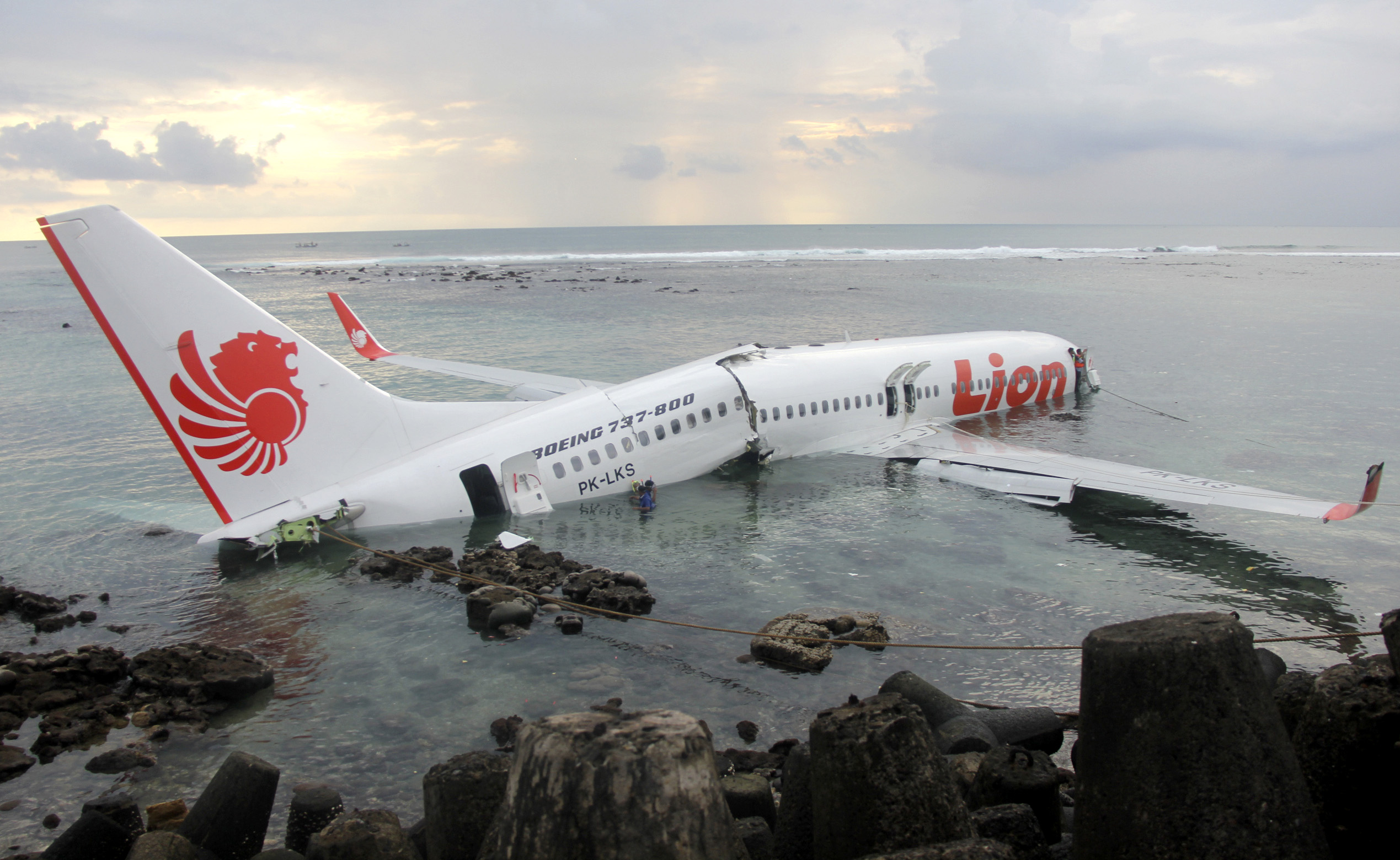 Bali, Indonesia - Miraculously, All 108 On Board Survive.
