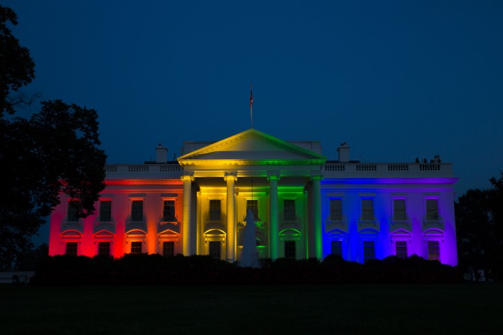 Washington – White House Lit In Rainbow Colors After Supreme Court Ruling