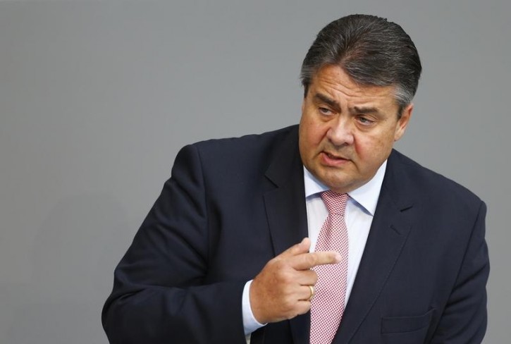 German Economy Minister Sigmar Gabriel makes a speech during a session of Germany's parliament, the Bundestag, in Berlin, Germany, July 17, 2015.  Reuters