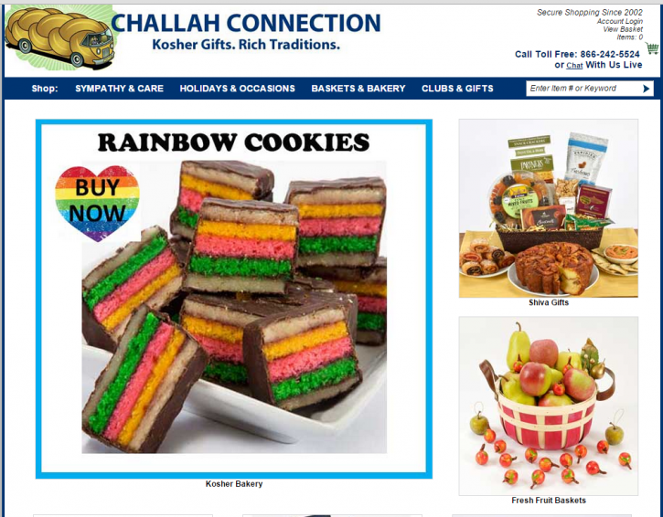 Fairfield County, CT – Kosher Bakery In Hot Water After Selling Rainbow Cookies In Support For Gay Marriage