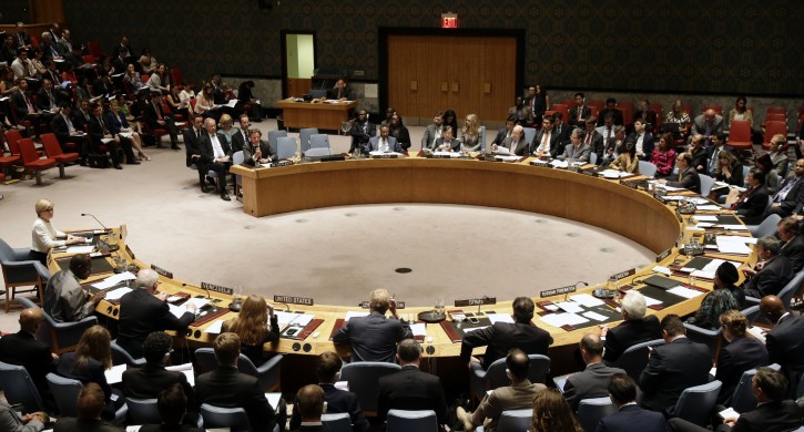 General view of the United Nations Security Council (UNSC) during a vote at the UN headquarters in New York, USA, 29 July 2015. EPA