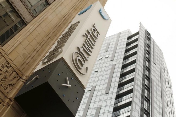 FILE - The Twitter logo is shown at its corporate headquarters  in San Francisco, California April 28, 2015. Reuters