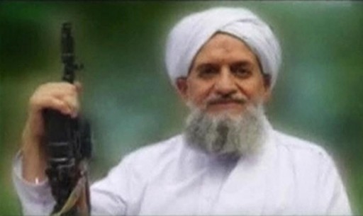 A photo of Al Qaeda's new leader, Egyptian Ayman al-Zawahiri, is seen in this still image taken from a video released on September 12, 2011. REUTERS/SITE Monitoring Service via Reuters TV