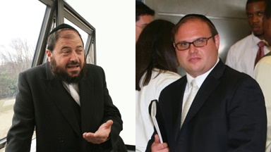 (Left) Rabbi Yaakov Horowitz is being suit by Convicted child moster Yona Weinberg