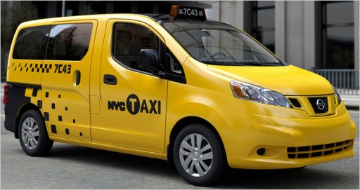 The Nissan NV200, which was selected by New York City to be the next generation of its yellow cabs.(Nissan, via Associated Press)