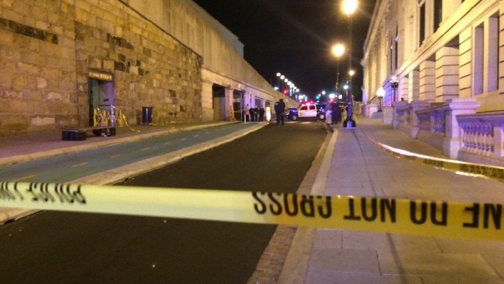 Off-duty Baltimore Police officer shoots suspect with knife at Union Station Saturday evening (Courtesy ABC7/ Richard Reeve