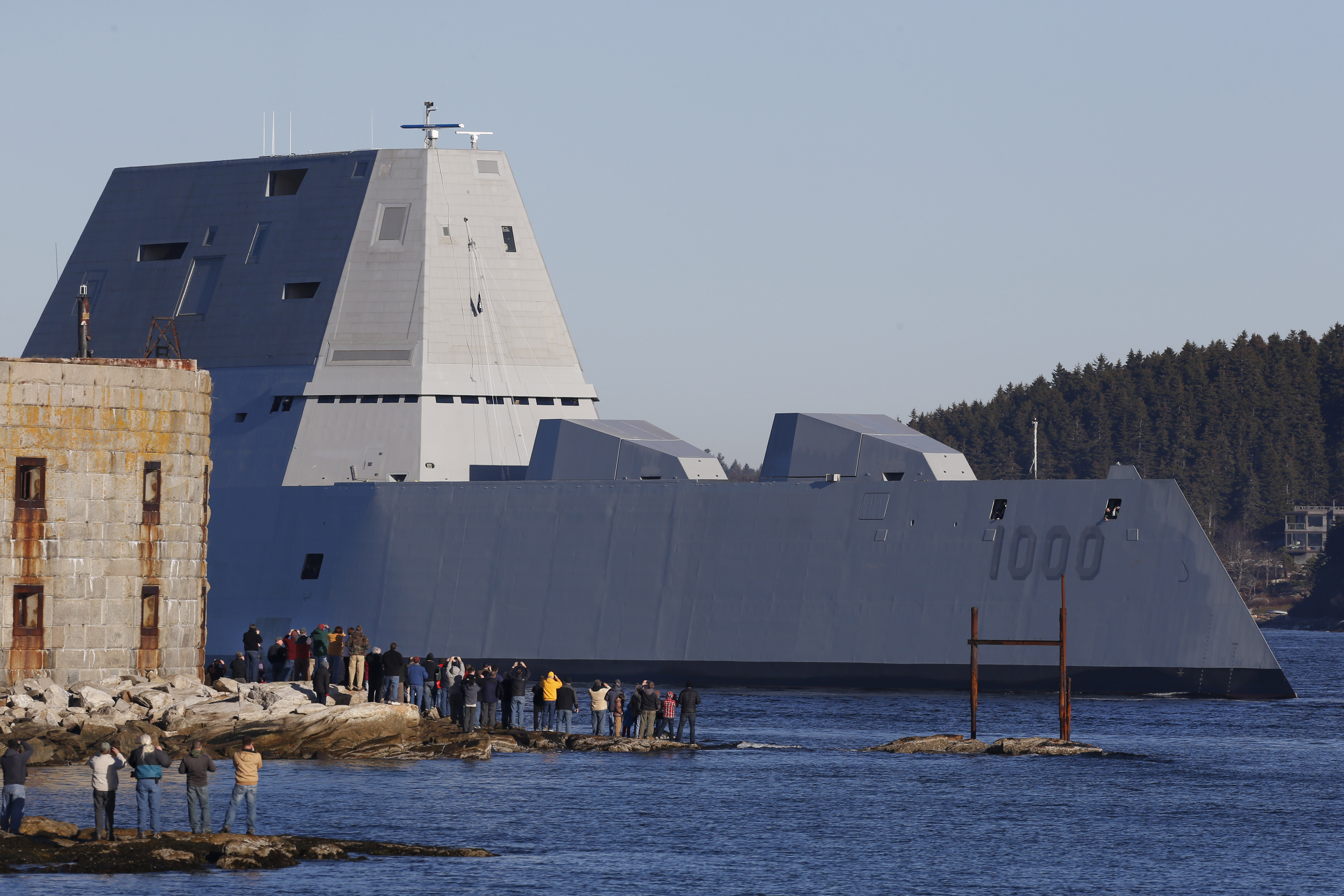 Bath ME Largest Destroyer Built For Navy Headed To Sea For Testing