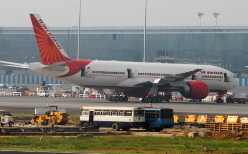 FILE - An Air India aircraft stationary at Mumbai airport 1 December 2010.EPA