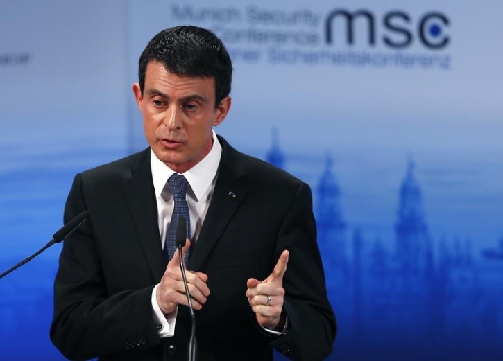 French Prime Minister Manuel Valls delivers a speech at the Munich Security Conference in Munich, Germany, February 13, 2016.       REUTERS/Michael Dalder 
