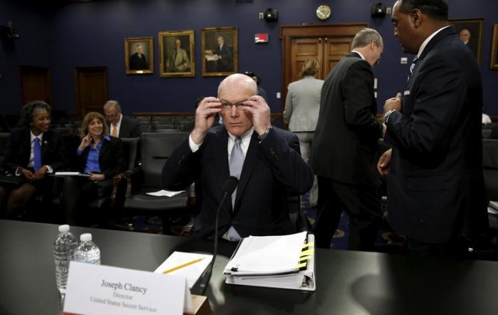 Secret Service Director Joe Clancy takes his seat to testify before a House Appropriations Homeland Security Subcommittee hearing on the budget for the U.S. Secret Service on Capitol Hill in Washington March 15, 2016. REUTERS/Kevin Lamarque