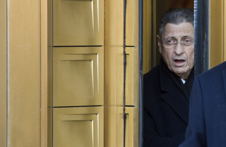 FILE - Sheldon Silver, the speaker of the New York State Assembly, leaves federal court after a hearing following his arrest earlier in New York, New York, USA, 22 January 2015. EPA/JUSTIN LANE