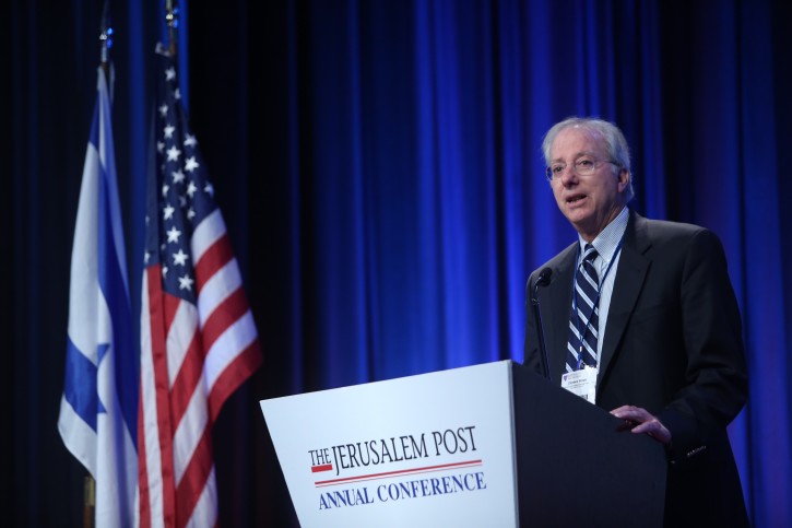 Dennis Ross speaks at the annual Jerusalem Post Conference held in New York City, USA. May 22, 2016. Photo by Marc Israel Sellem/POOL 
