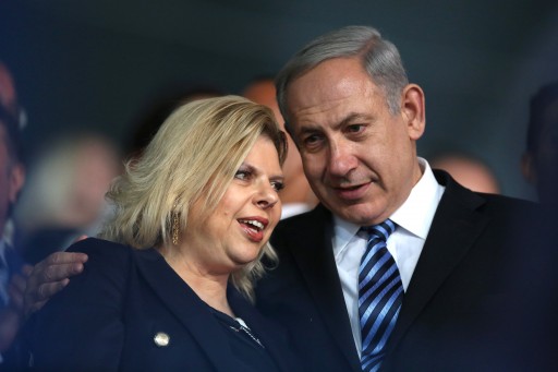 FILE PHOTO - picture shows Israeli Prime Minister Benjamin (R) Netanyahu, his wife Sara Netanyahu (L) during the opening ceremony of the Maccabiah games in Ramat Gan, Israel. EPA/Abir Sultan