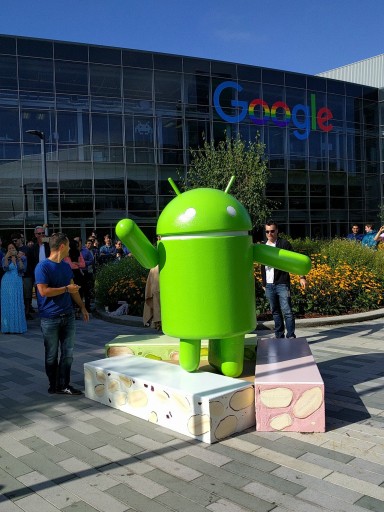 This photo provided by Google shows the Android Nougat statue, officially unveiled Thursday, June 30, 2016, at Google campus in Mountain View, Calif. The next version of Android software dubbed "Nougat" is scheduled to be released in new smartphones in the fall of 2016 when the makers of existing Android devices will also be able to enable updates to the new software. Nougat's new features will include the ability to run apps without actually installing them on a device. (Google via AP)