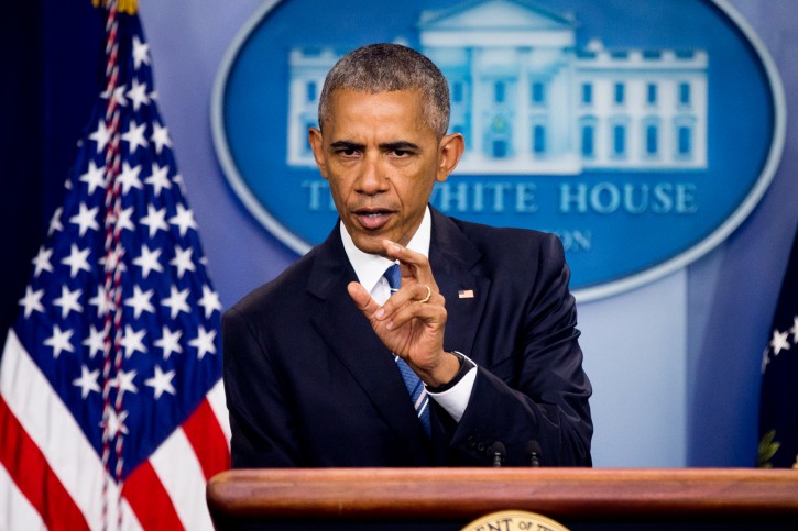 President Barack Obama speaks in the White House briefing room, Thursday, June 23, 2016, in Washington, on the Supreme Court decision on immigration. A tie vote by the Supreme Court is blocking President Barack Obama's immigration plan that sought to shield millions living in the U.S. illegally from deportation. (AP Photo/Andrew Harnik)