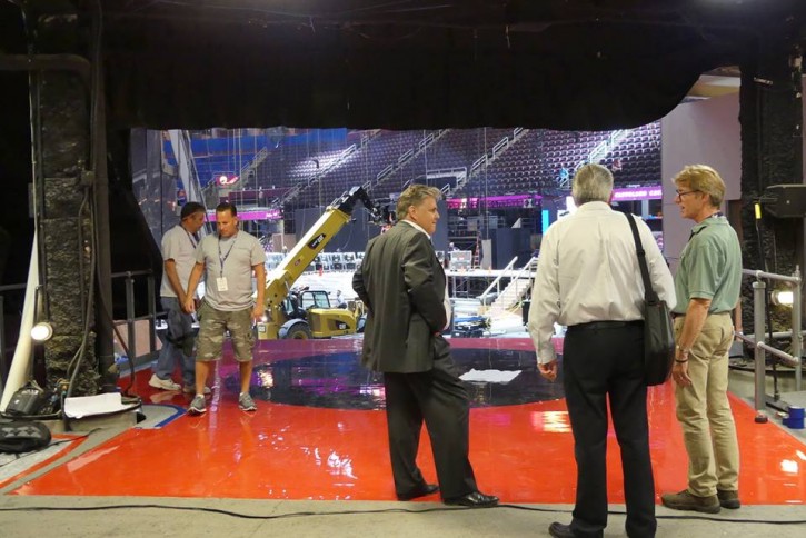 Jul 1, 2016 GOP Convention CEO Jeff Larson checks in with some of the 300 workers who are transforming Quicken Loans Arena where the GOP convention will be held 