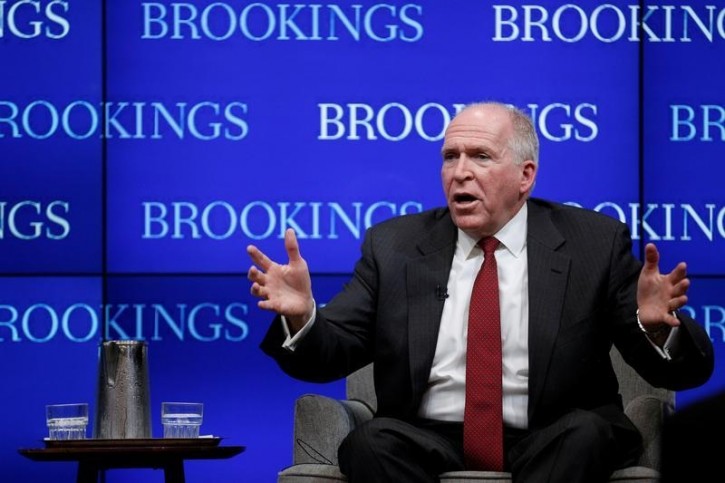CIA Director John Brennan speaks at a forum about "CIA's Strategy in the Face of Emerging Challenges" at The Brookings Institution in Washington U.S., July 13, 2016. REUTERS/Carlos Barria 
