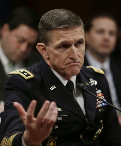 FILE - Defense Intelligence Agency director U.S. Army Lt. General Michael Flynn testifies before the House Intelligence Committee on "Worldwide Threats" in Washington February 4, 2014.        REUTERS/Gary Cameron  