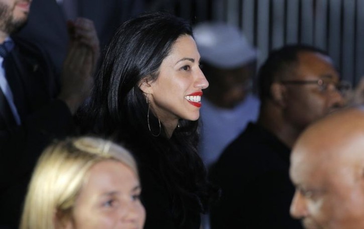 Huma Abedin, longtime aide to Democratic U.S. presidential candidate Hillary Clinton, attends a Clinton campaign rally in Charlotte, North Carolina, U.S., July 5, 2016.  REUTERS/Brian Snyder 