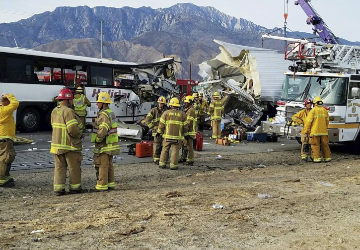 Palm Springs, CA – Tour Bus Crash On I-10 In California Kills At Least 13