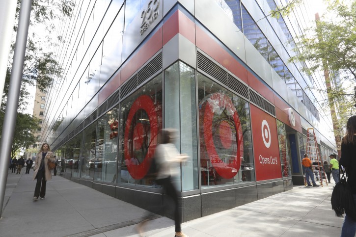 This Tuesday, Oct. 4, 2016, photo provided by Target shows the exterior of a new Target store in Manhattan's Tribeca area, in New York. The discounter opened the store, which is one-third the size of its regular stores, on Wednesday, Oct. 5. Itâs part of a strategy to open dozens of small stores in the U.S. that are customized to college towns and dense urban markets. (Target via AP)