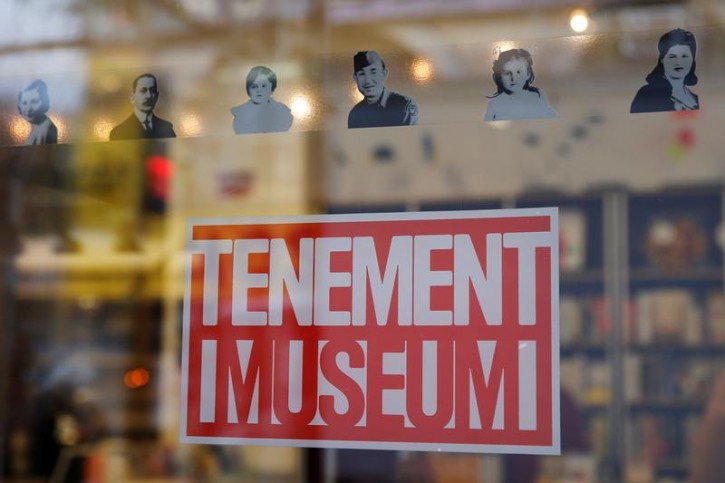A sign for the New York's Tenement Museum is seen in New York U.S., November 21, 2016. REUTERS/Shannon Stapleton