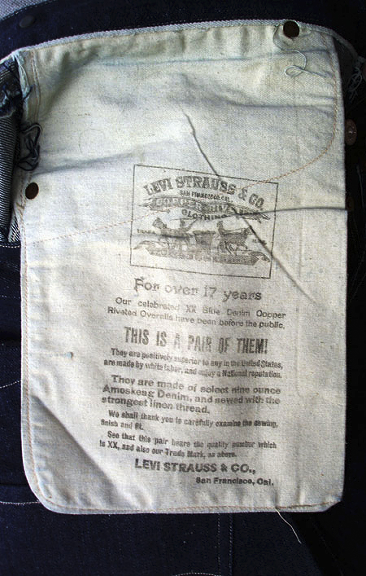 Portland, ME - Vintage Denim: 125-year-old Levis Sell For ...
