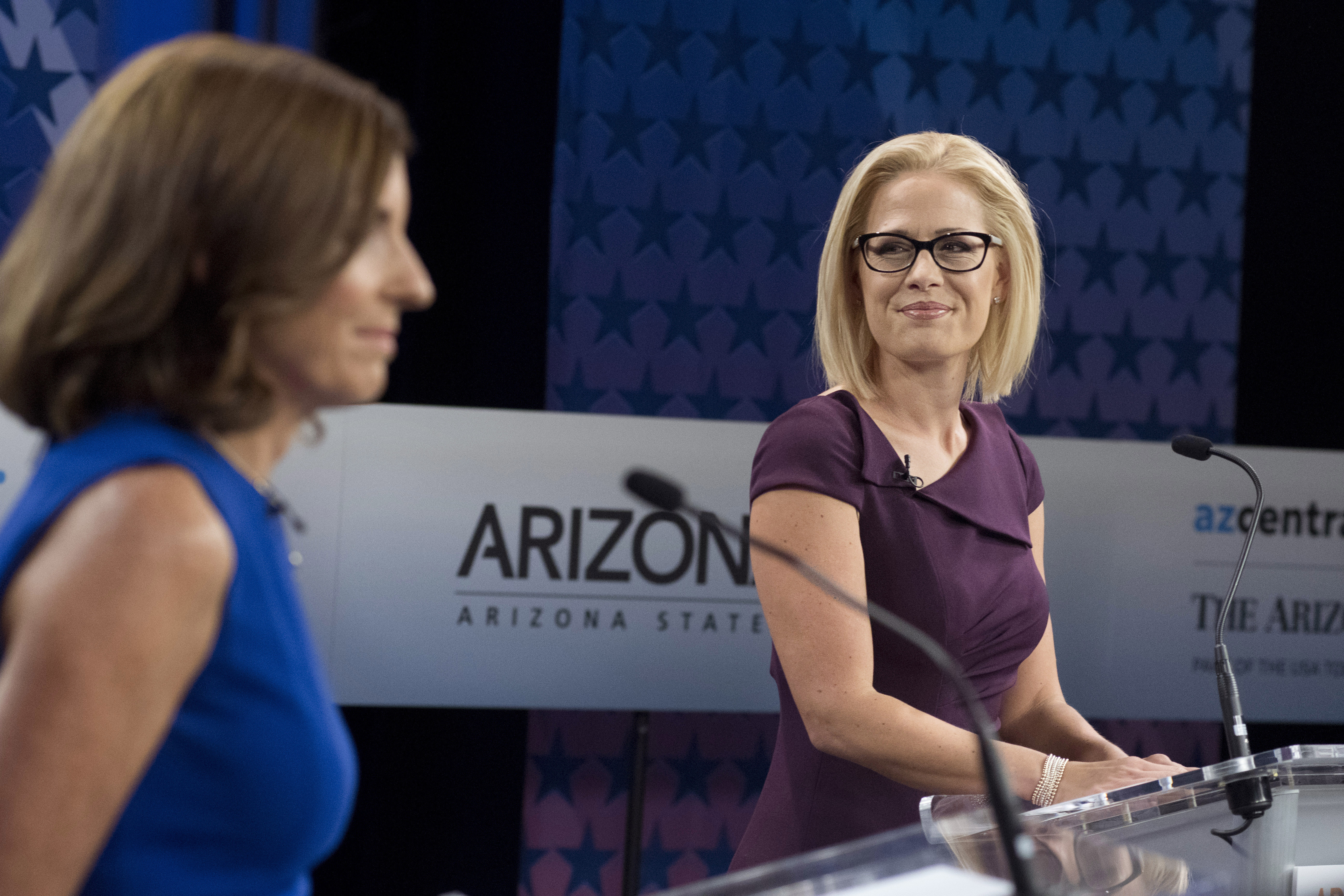 Phoenix, AZ - Democrat Kyrsten Sinema Wins Arizona US Senate Seat