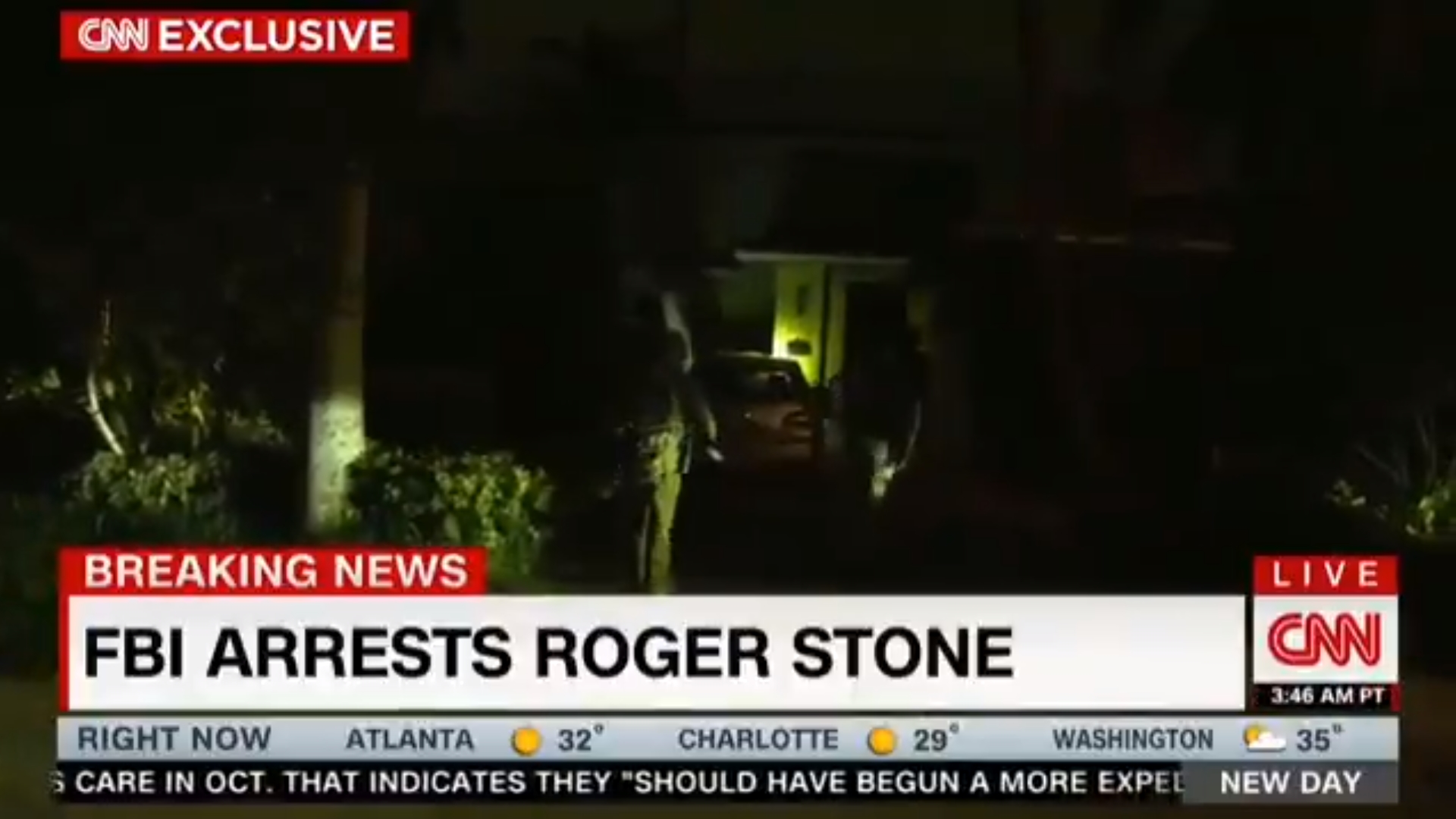 Fort Lauderdale - Video Shows Pre-dawn FBI Raid At Stone's House