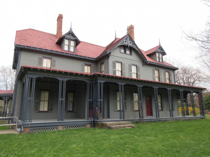 This April 22, 2016 photo shows the James A. Garfield National Historic Site in Mentor, Ohio. President Garfield lived here with his wife and five children. Garfield was nominated in 1880 at a brokered convention. (AP Photo/Beth J. Harpaz) This April 22, 2016 photo shows the James A. Garfield National Historic Site in Mentor, Ohio. President Garfield lived here with his wife and five children. Garfield was nominated in 1880 at a brokered convention. (AP Photo/Beth J. Harpaz)