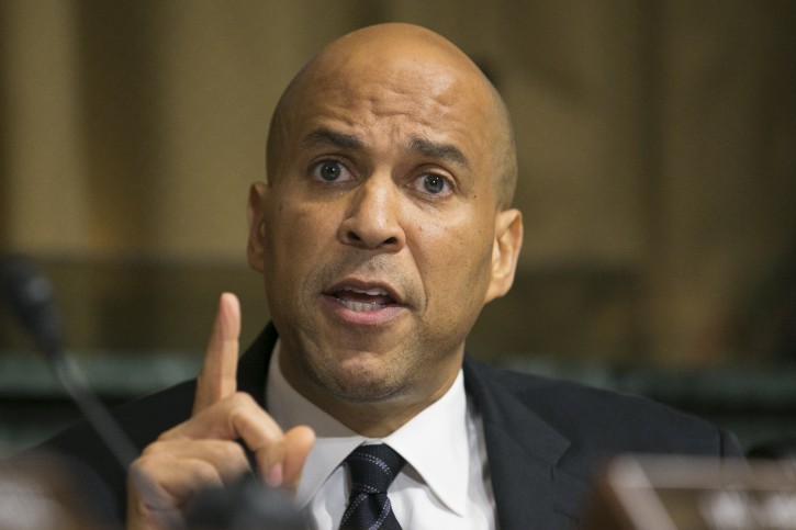Democratic Senator from New Jersey Cory Booker speaks before the Senate Judiciary Committee voted to advance to the Senate floor the nomination of Brett Kavanaugh to be an associate justice of the Supreme Court of the United States, on Capitol Hill in Washington, DC, USA, 28 September 2018. EPA