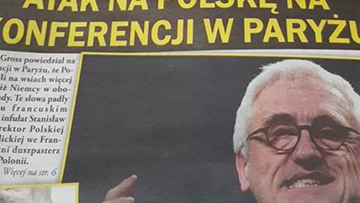 poland Historian Jan Gross on the front page of a Polish weekly that instructs readers on how to recognize Jews.