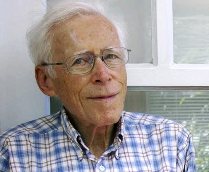 This September 2011 photo provided by his daughter Glenna Lang shows Kurt Lang, an expert on Nazi Germany and a sociologist, who died of respiratory failure on May 1, 2019, in Cambridge, Mass. He was 95. Lang fled Nazi Germany for New York City with his family in 1936 when he was 12, and was drafted into the U.S. Army during World War II. (Glenna Lang via AP)
