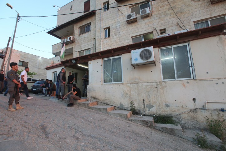 Attack damages headquarters of the Palestinian Preventive Security in Nablus Palestinian security officials check the damage at the headquarters of Palestinian Preventive Security, in Nablus, the West Bank, 11 June 2019.EPA